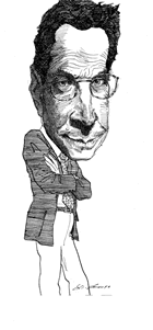 Michael Crichton by David Levine